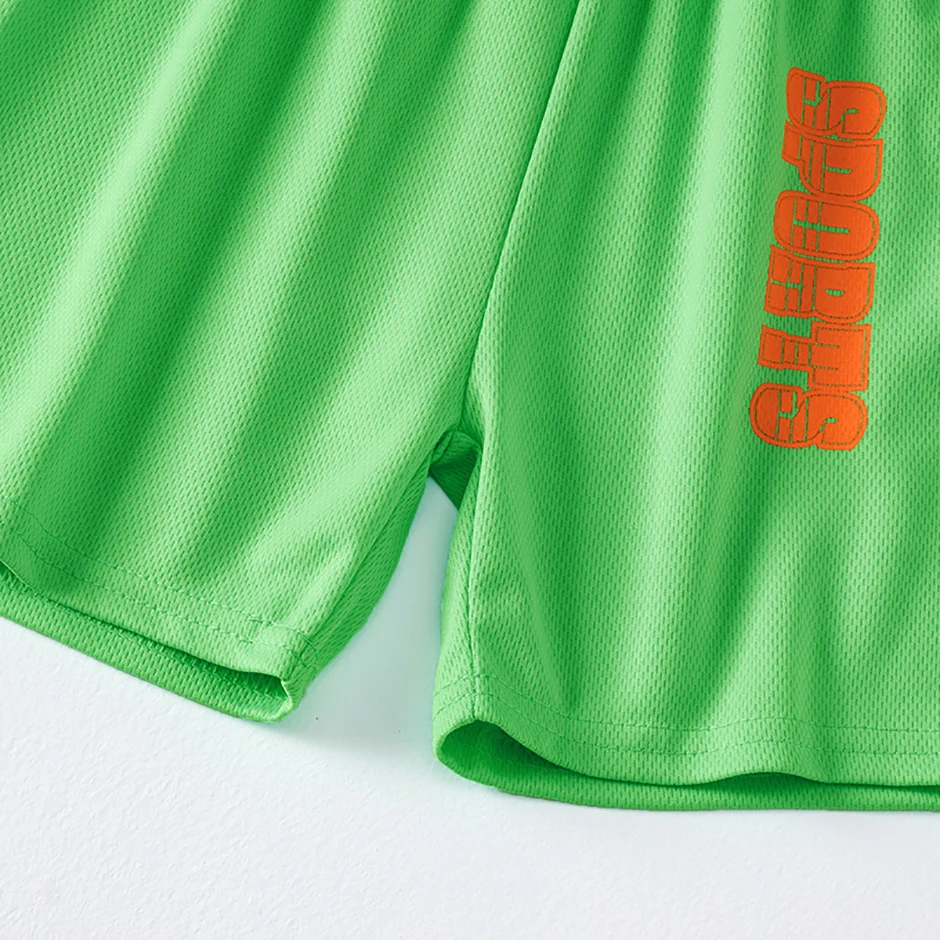 3-teiliges Set Kinder-Sommer-Shorts mit mehrfarbigem Buchstabendruck, lässige Sportshorts für Jungen, atmungsaktive Babyhosen – Detail 14