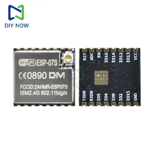 Tensão do módulo ESP8266 ESP-07S: GPIO/PWM 3,0-3,6V FCCID: 2AHMR-ESP07S ISM2.4G 802.11b/g/n
