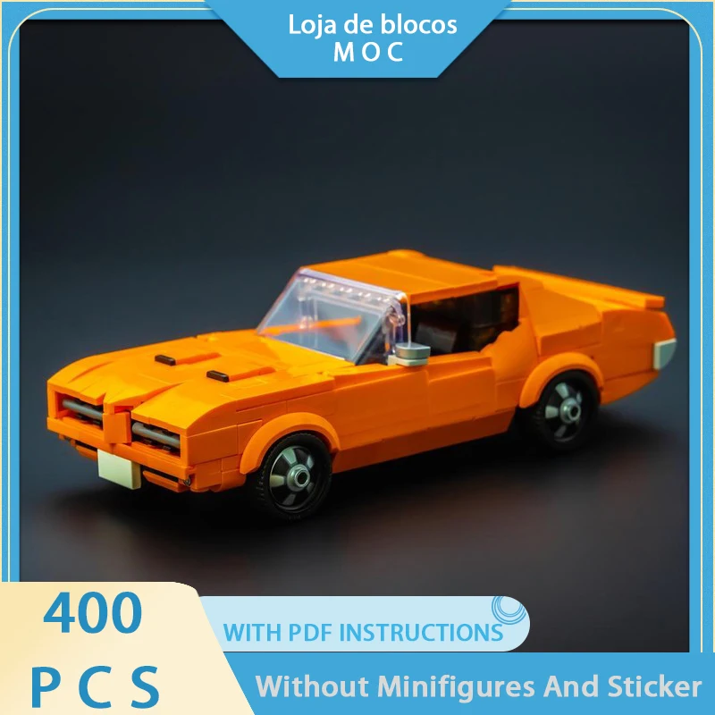 Exquisite new product MOC building block city car model 69 GTO modular design puzzle toy DIY assembly set