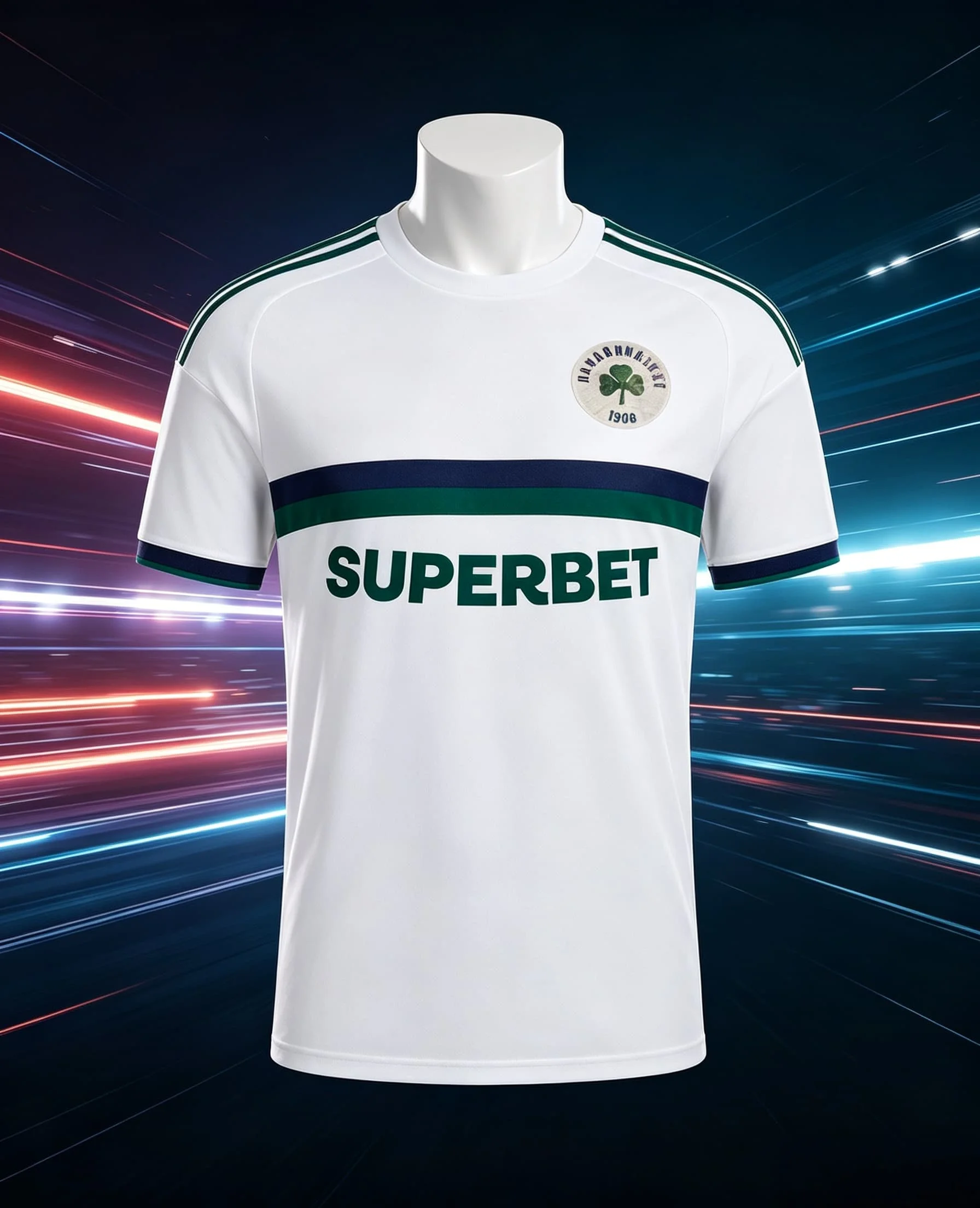 Men Superbet Soccer Jersey Dark Green Vertical Pinstripe Short Sleeve  Quick Dry Football Match Uniform Family Matching