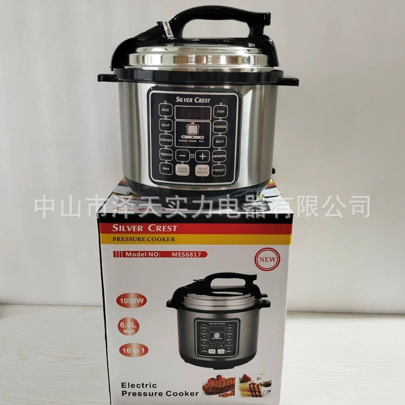 110V American Standard Electric Pressure Cooker 5L Large Capacity Household Intelligent English Electric Rice Cooker