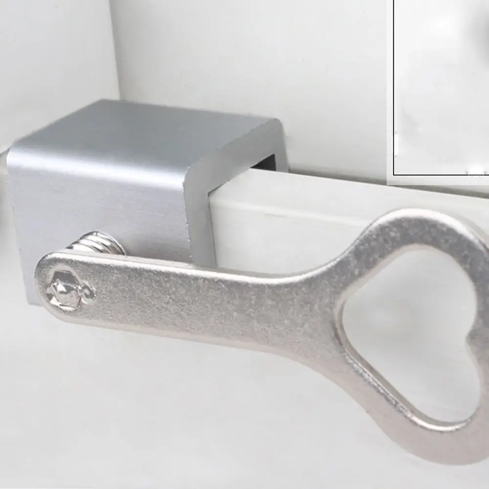 Sliding Adjustable Anti-Theft Cabinet Lock Child Protection Aluminum Alloy Window Lock