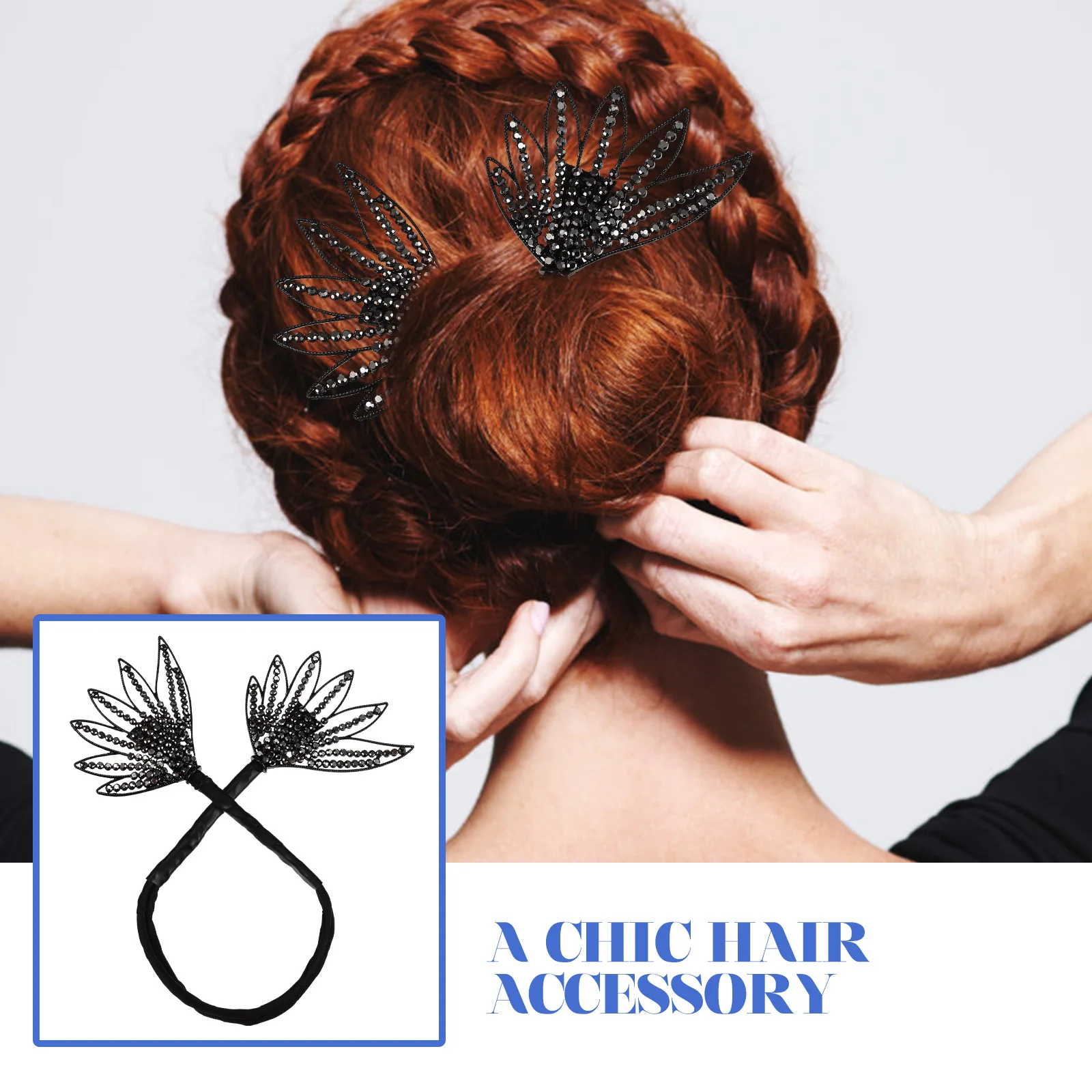 

Стильный зажим для создания пучка для женщин, многоразовый, удобный, легкий, простое решение для создания модной прически.