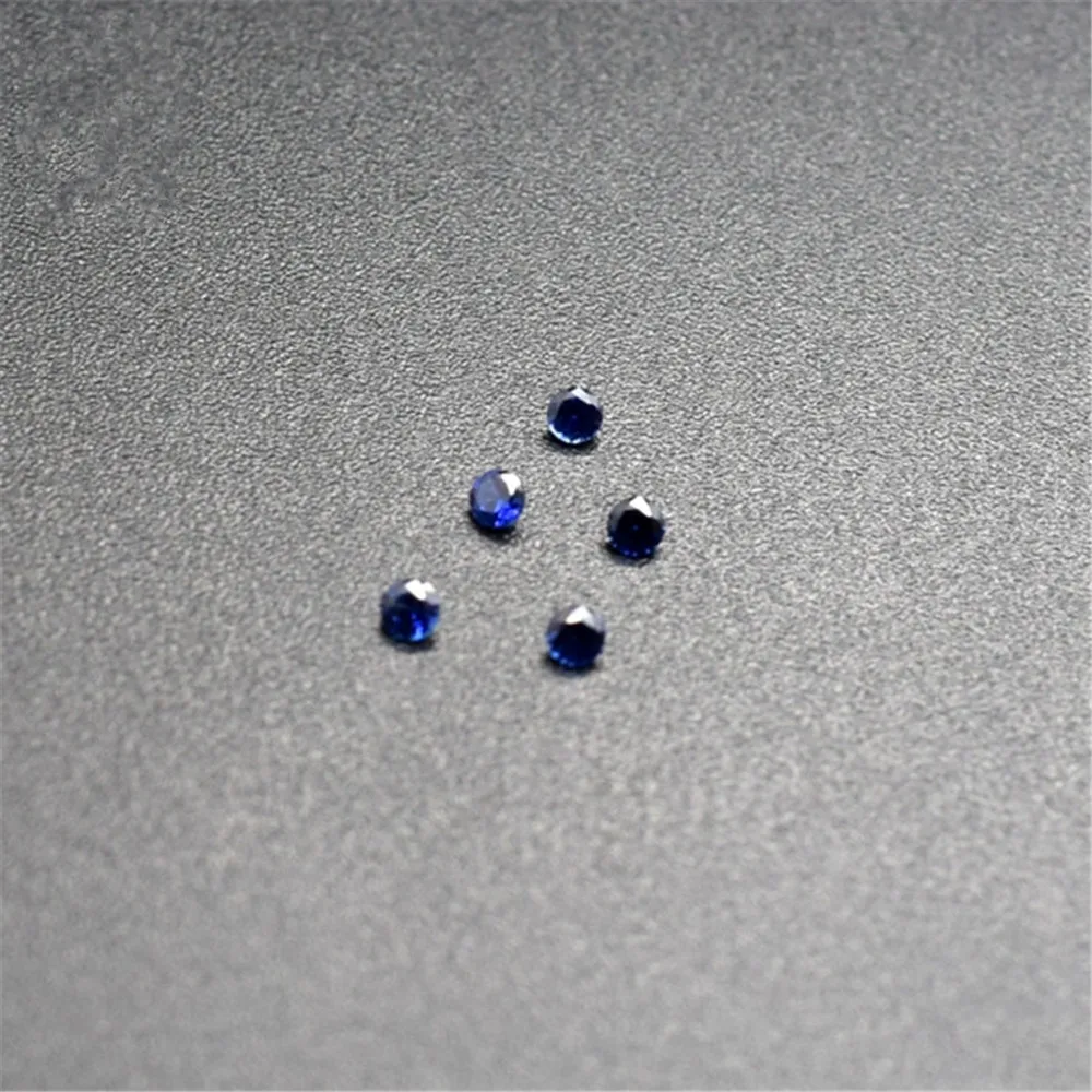 

Joanlyn 10pcs Sapphire Round Faceted Gemstones Brilliant Cut Sapphire Gem Small Sizes 0.8mm-3mm C43S