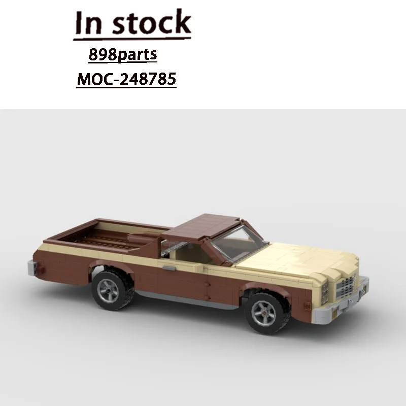MOC-248785 New Classic Cargo Truck Building Block Model, 898 Parts, Creative Boys' Children's Birthday and Christmas Toy Gift