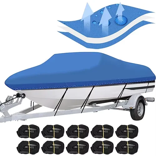 

Factory Custom PVC Boat Cover Yacht Dust Cover Protective Fishing Boat Cover With Rain And Sun Protection Used Condition