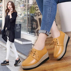 Casual donna scarpa Increas altezza zoccoli piattaforma calzature femminili Wedge Basket 2024 autunno inverno nuova estate Creepers Dress Sports