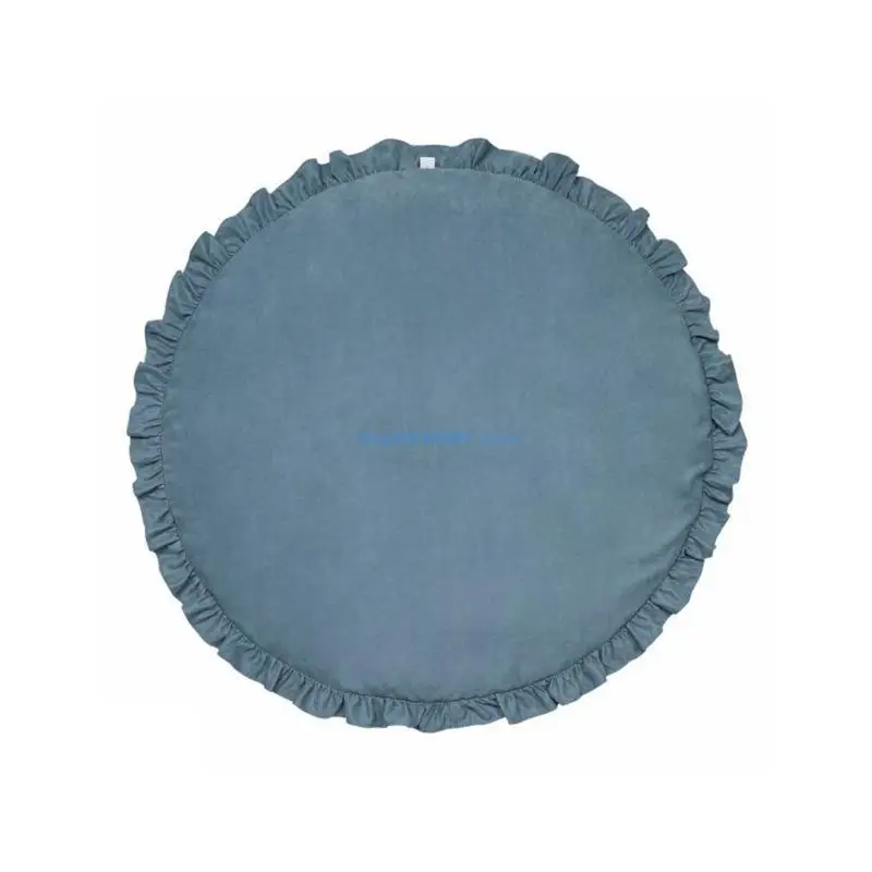 

K9FF однотонный коврик для ползания, детский кружевной коврик для игр, напольный коврик для детской комнаты, круглый игровой для