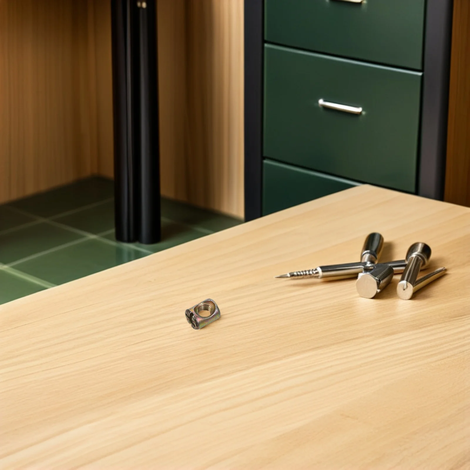 

50Pcs Furniture Fasteners Kit M6 Slotted Barrel Nuts for Bed Frames Bunk Beds Chairs Headboard Hardware Replacement Parts