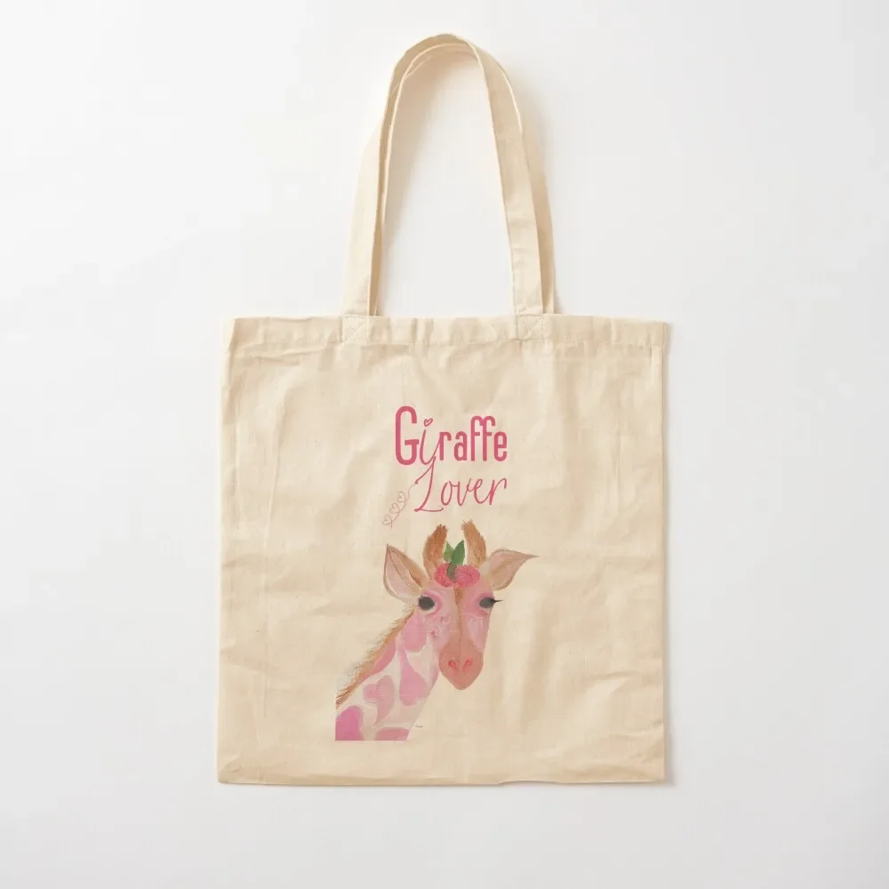 Bolso de mano con jirafa rosa, bolso de compras, bolso de mujer para playa