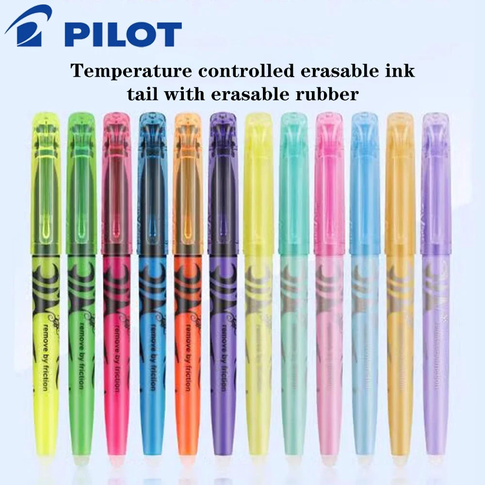 6 Color/set Pilot SW-FL Frixion Erasable Highlighter Pen Set Fluorescent Color Markers School Stationery Japanese Stationery view 6