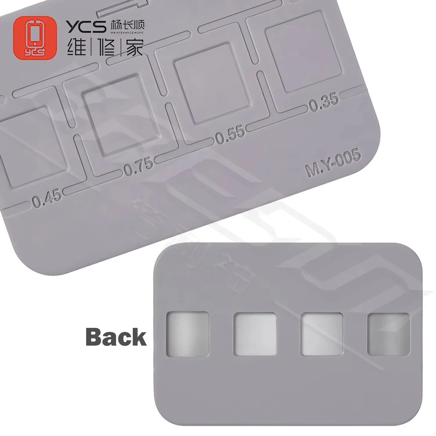 YCS M.Y. Ausgestellte Shenlong-Lötunterlage, universelle BGA-Schablone, magnetische Basis, Isoliermatte für die Zinnbeschichtung, Werkzeug zum Reballen von CPU-ICs. – Detail 1