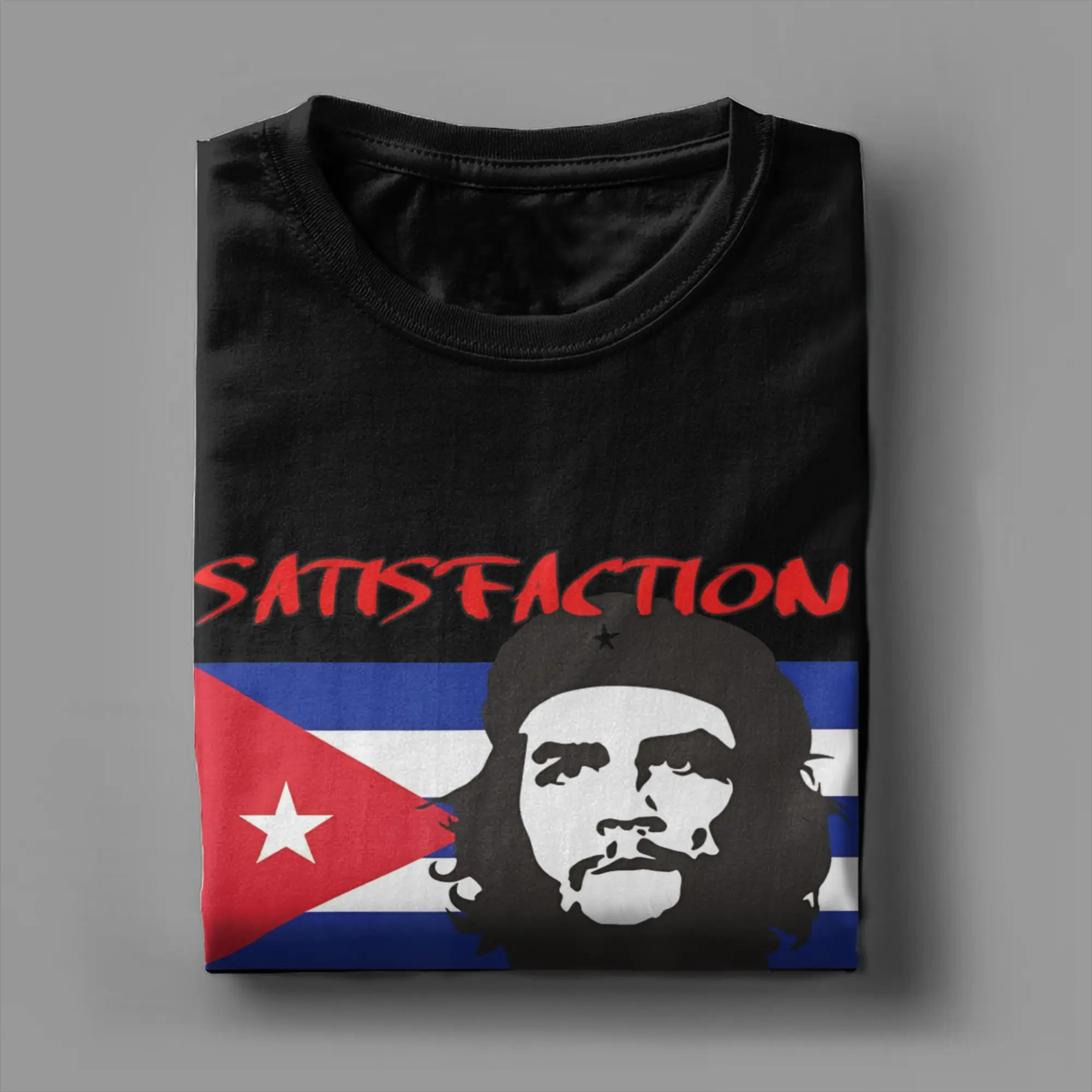 Graphic Printing Che Guevara Cuba Flag  T Shirt for Men Women  Cotton Tee Shirt Short Sleeve Clothes