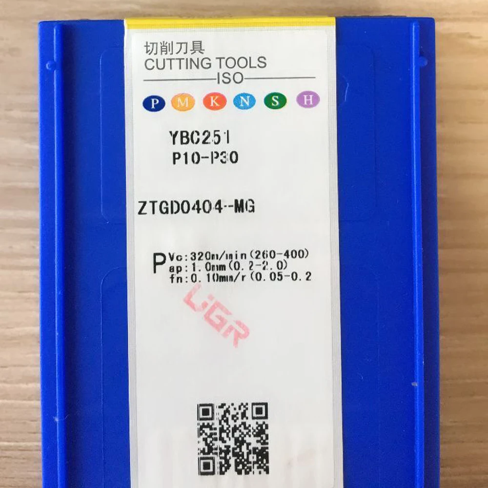 Utensile per tornitura CNC originale ZTGD0404-MG YBC251 Inserti per fresa ZTGD0404-MG YBC151 Coltello da taglio per scanalatura per fresa in metallo