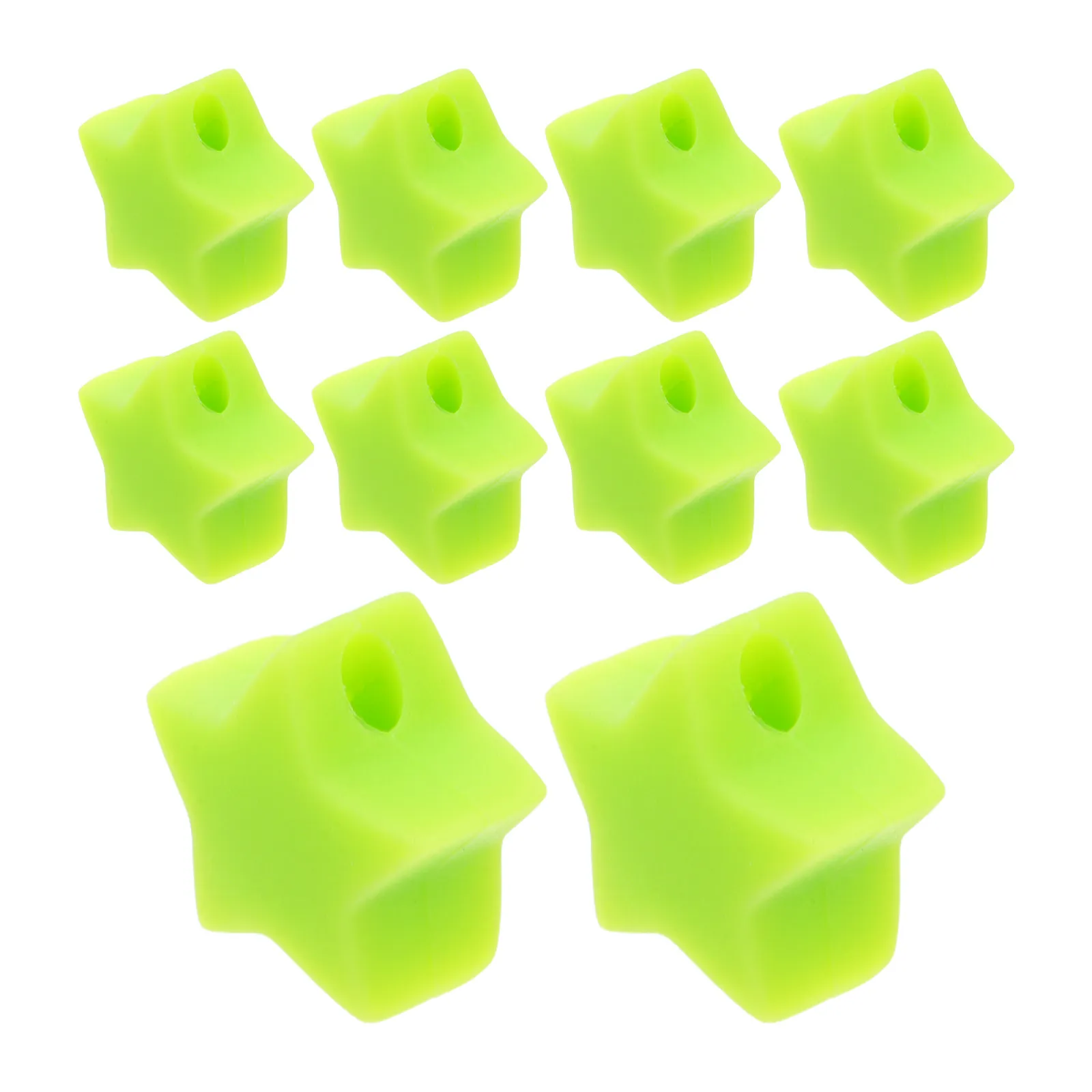 10Pcs Knitting Needle Protectors Silicone Stitch Stoppers Star Shaped Caps for Small Needles DIY Craft Knitting Supplies