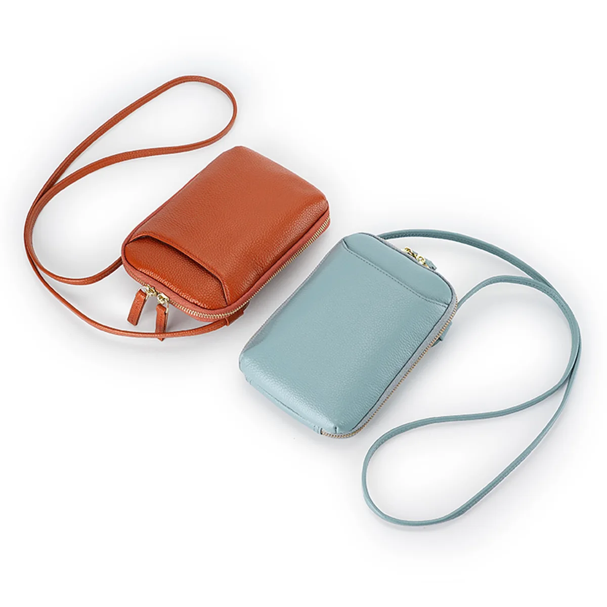 

High Quality Soft Genuine Leather Phone Bag Luxury Handbags 2025 New Mini Cross-body Cowhide Messenger Shoulder Bag for Woman