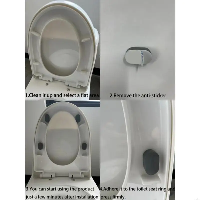 5Pcs Toilet Gaps Fillers Plastic Spacers Prevent Wobble Secure Installation 55KF