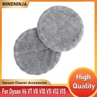 Mop Cloth For Dyson V6 V7 V8 V10 V11 V12 V15 Vacuum Cleaner Wet Dry Electric Mop Head Brush Mopping Pad Replacement Cleaner Part