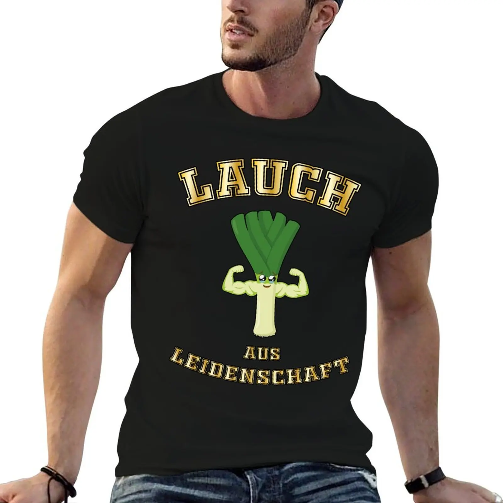 

Leek with passion T-Shirt man t shirt cotton high quality t shirts for man slim fit T-Shirt