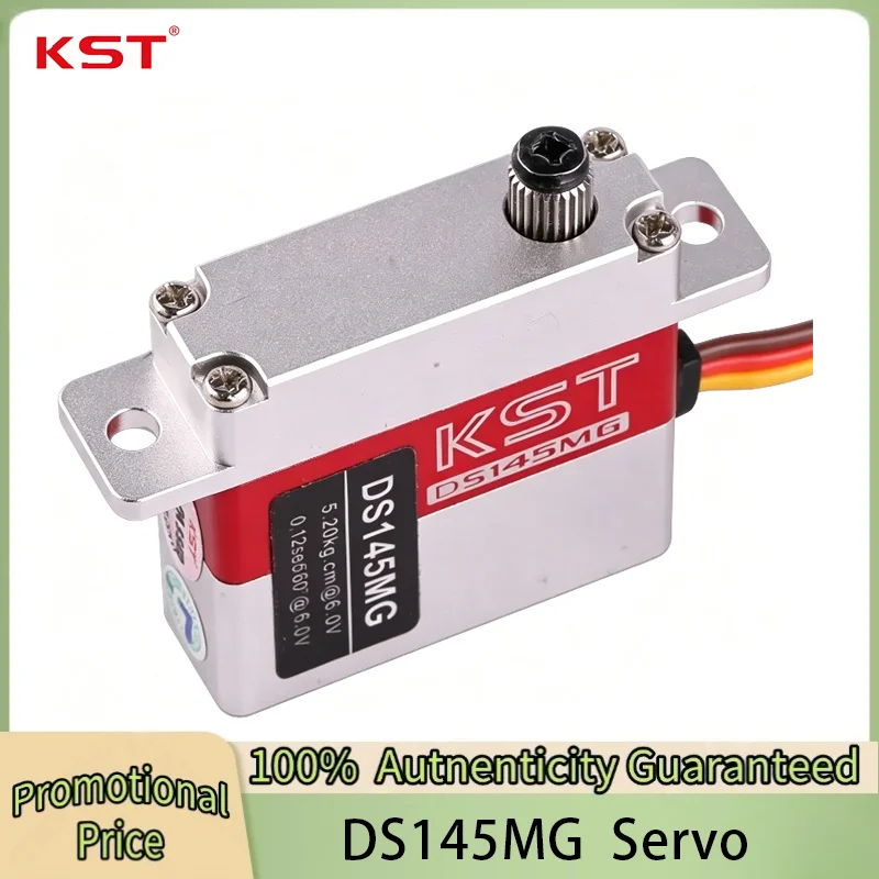 

KST DS145MG 6V 5kg 0.12 SEC High Precision Metal Gear Digital Wing Glider Servo for UAV RC Car Robot Arm Boat Helicopter