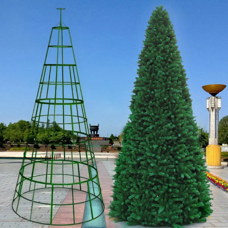 Large Frame Tree 3m/4/5/6/8m Christmas Tree Decoration Shopping Mall Square Green Bare Tree