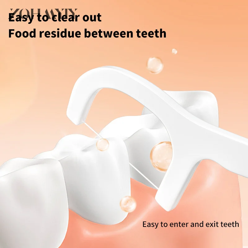 45 Stks/doos Dubbeldraads Flosdraad Tandheelkundige Beugel Staaldraad Gleuf Tandzijde Voor Orthodontische Tanden Orthodontische Floss Bar