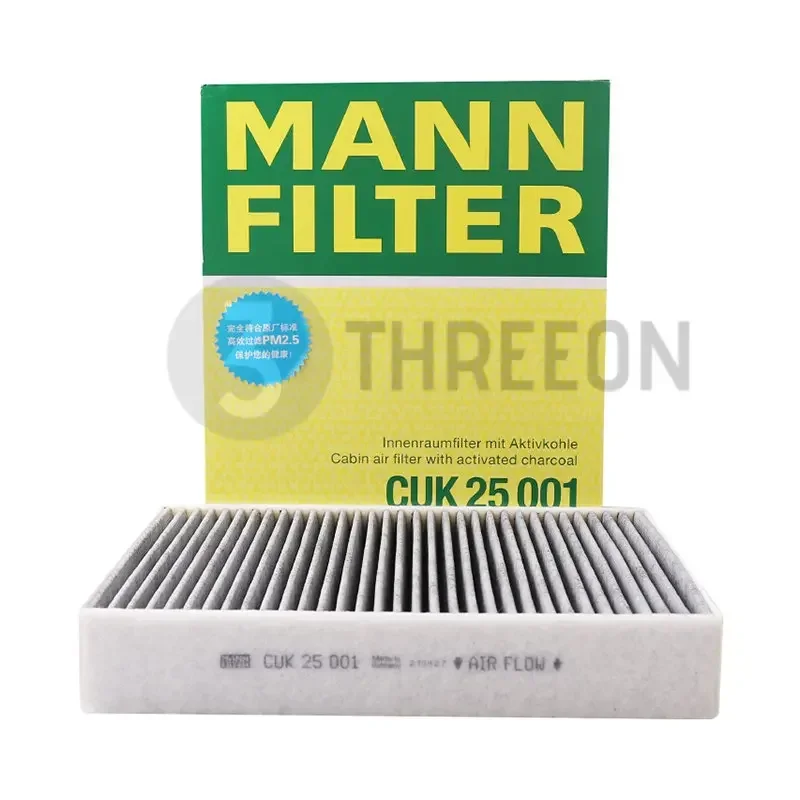 

MANN FILTER CU25001/CUK25001/FP25001 Cabin Filter For BMW Series 1(F20) 2(F22 F23 F87) 3(F30 F31 F80) 4(F32) 64119237554