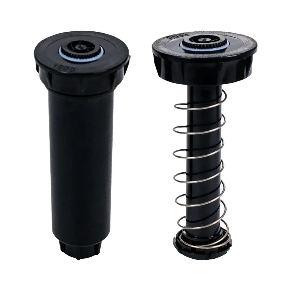 10 Pack 5in PopUp Sprinkler Head 360 Degree Rotation For 1800 Series Irrigation System Lawn Garden Watering Nozzle Black Plastic