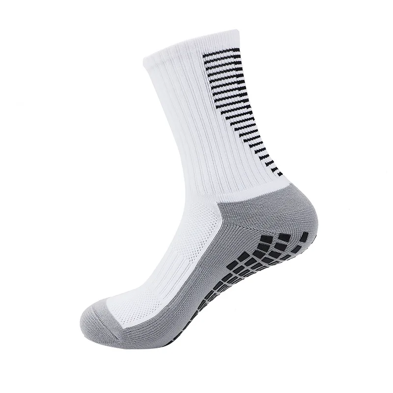 

Professional Anti Slip Sports Soccer Socks High-Quality Polyester Breathable Sweat Absorbing Non Slip Football Socks