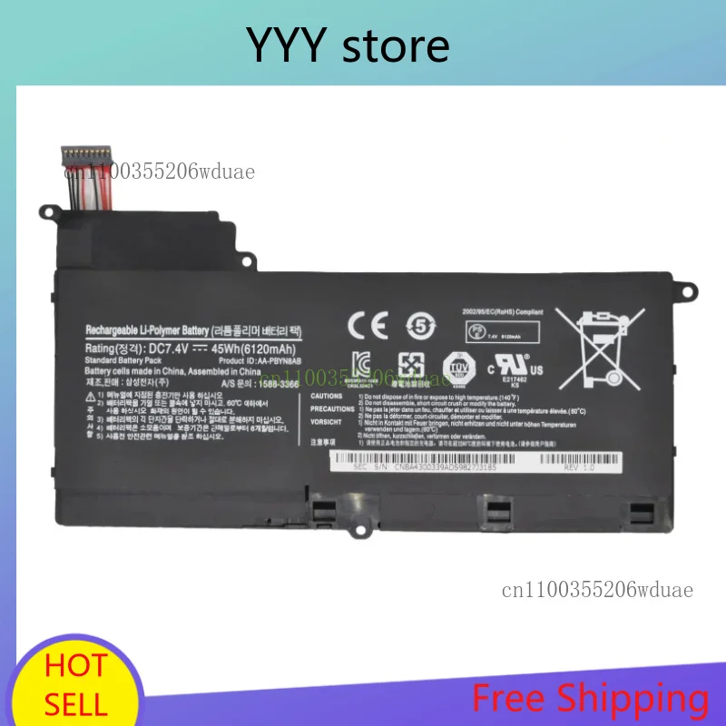 

7.4V 45Wh 6120mAh New Laptop Battery AA-PBYN8AB For Samsung NP530U4B NP530U4B-A01US 530U4C 535U4C Series Notebook BA43-00339A