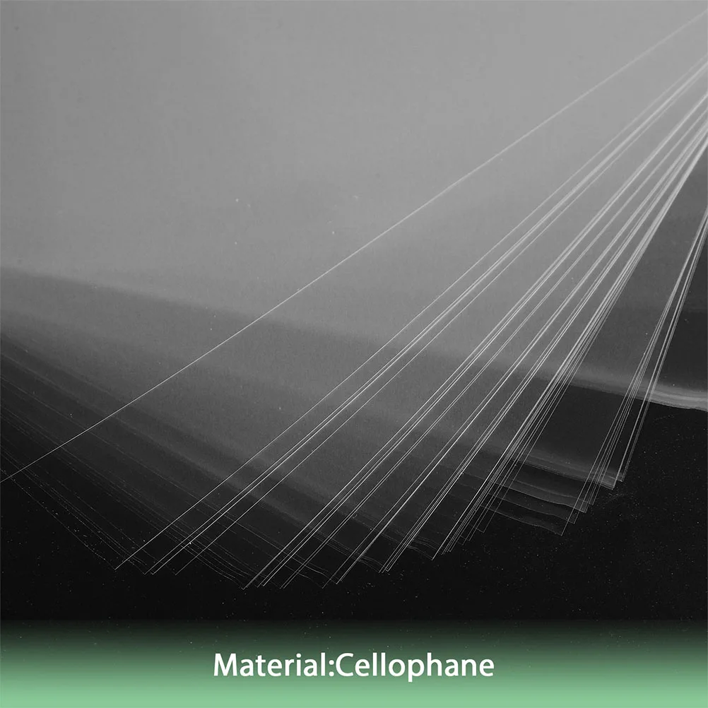 

100pcs Waterproof Transparent Cellophane Wrapping Paper 20x20cm DIY Craft Candy Bouquet Gift Treats Film Decor Sheets