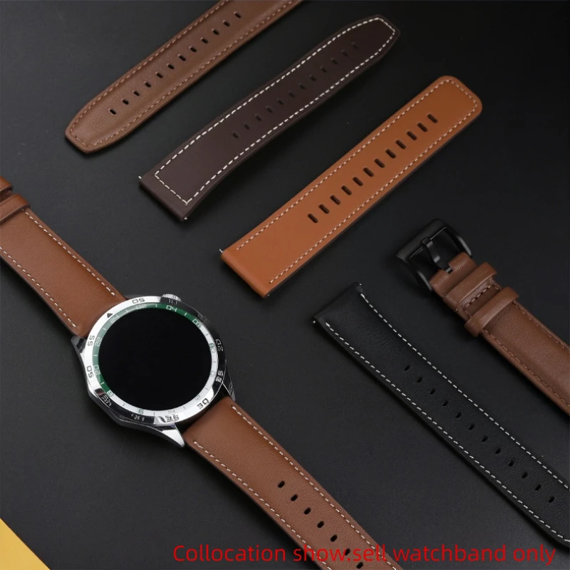 22mm Quick release WATCH strap For New Huawei GT5 gt5pro Ultimate 46 Genuine Cow leather Smart Watchband Replacement accessories