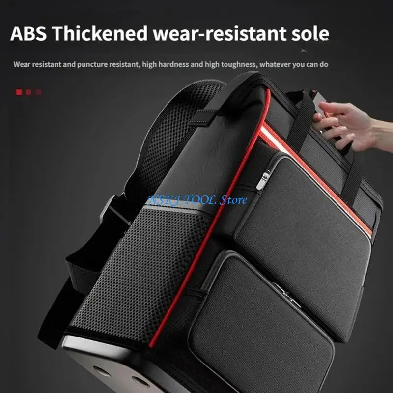L8RC Tool Bag Backpack Heavy Duty Tools Organization Bag for Eelectrican Construction Work Combination Large Backpack