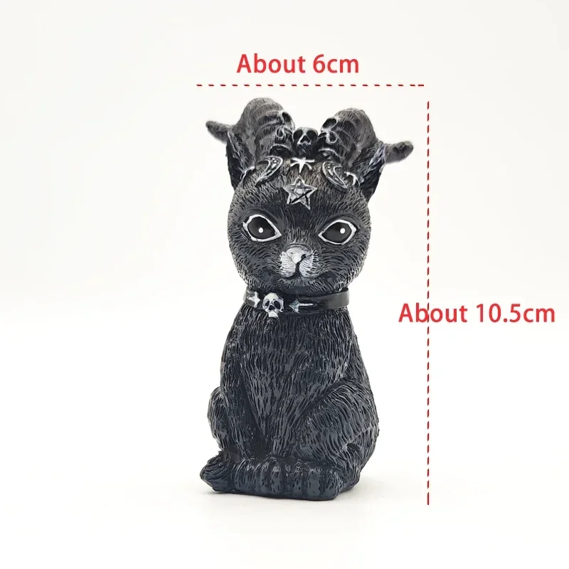 Owl Magic Cat Kitty Sculpture Lawn Gnome Figurine Desktop Home Garden Yard Resin Decor Home Accessories Gift Toys