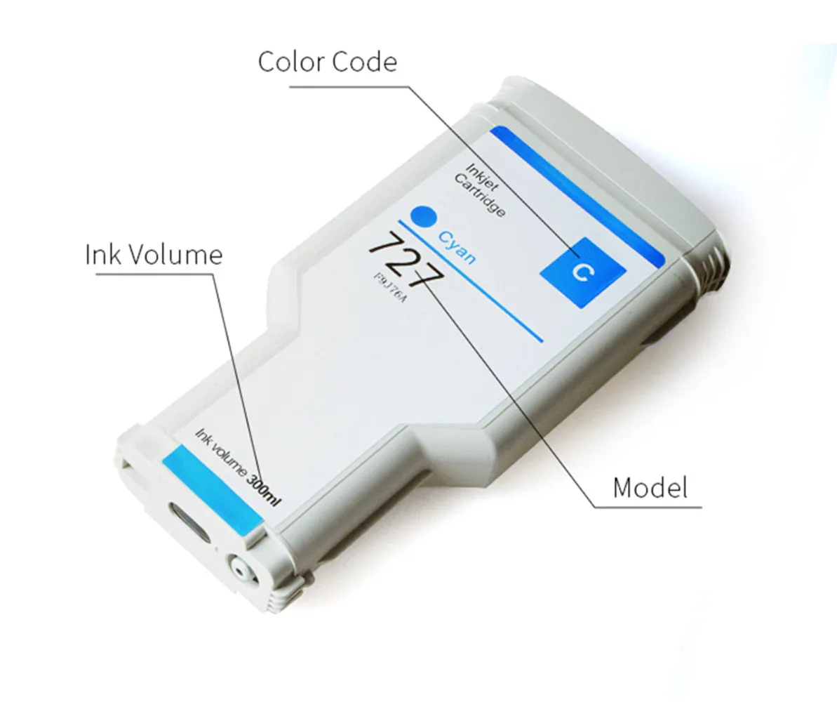 300ml überholte Tinten patrone für HP funktioniert für HP Design jet T920 T930 T1500 T1530 T2500 T2530 Drucker mit Chip