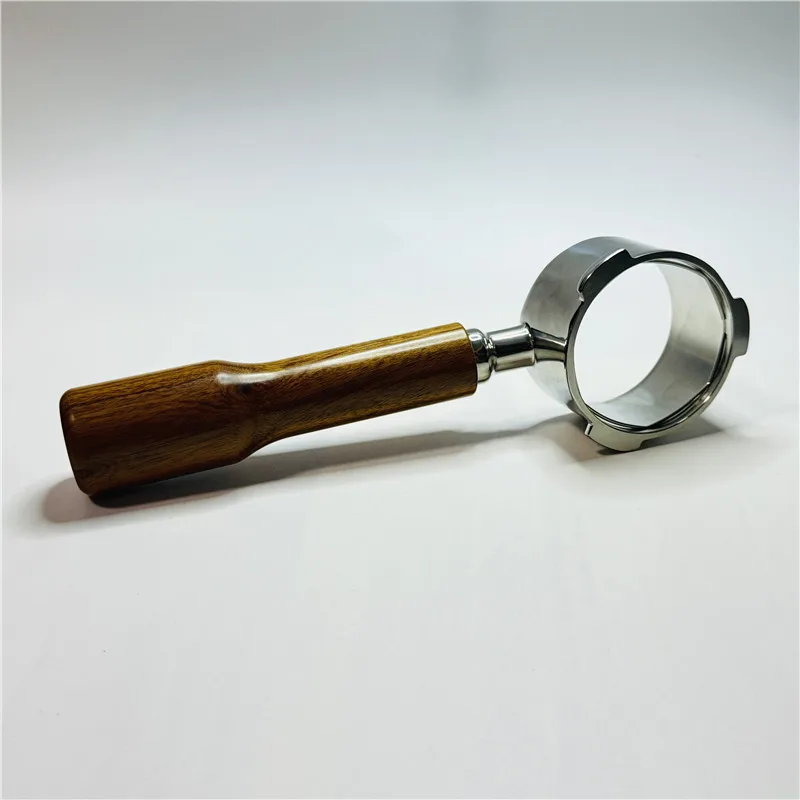 YUAN-ECT 51mm bodenloser Sieb träger mit drei Ohren für Donlim/Petrus/Homix/Hibrew H11/Oster/Barsetto Mini nackter Kaffee griff mit Korb 7
