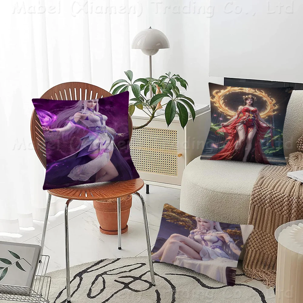 Fights Break Firmament Battle Through The Heaven Pillow Gift Home Office Decoration Pillow Bedroom Sofa Car Cushion CoverPillow