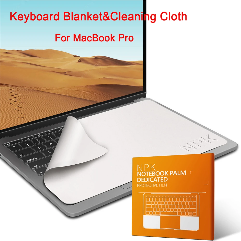 マイクロファイバー防塵保護フィルムノートブックヤシキーボード毛布カバーノートパソコンの画面cleanercloth macbook Pro13/15/16インチ