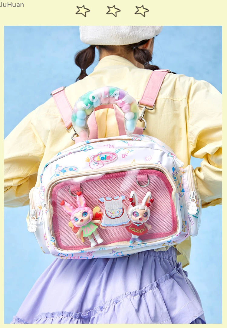 

Новинка 2023 года, летние модные японские сумки Lta для женщин, дорожный рюкзак для маленьких девочек, милый рюкзак-мессенджер, женская сумка среднего размера