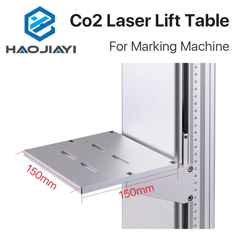 Support de colonne de levage sur axe Z de marquage laser CO2, 500mm, 800mm, recommandé, 8kg de charge pour la gravure laser CO2/fibre Maxchine