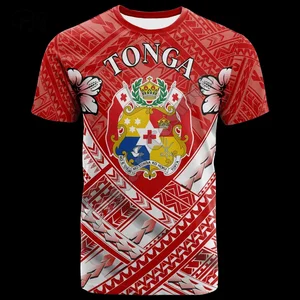 Herren Kurzarm T -Shirt, Sommerstreetwear für Frauen, 3D -Druck, Polynesieninsel, Tonga Tattoo, Landflagge, Stammeskultur, Vintage, x1 11 Hauptverkaufshirt X1 - №5