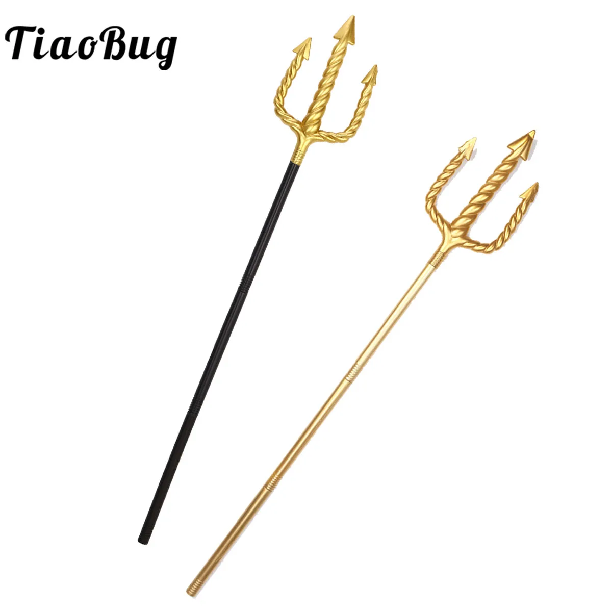 Death Trident Costume Accessories Halloween Plastic Devil Pitchfork Witch Demon Prop Pitch Fork Maskerade Props for Adults Kids