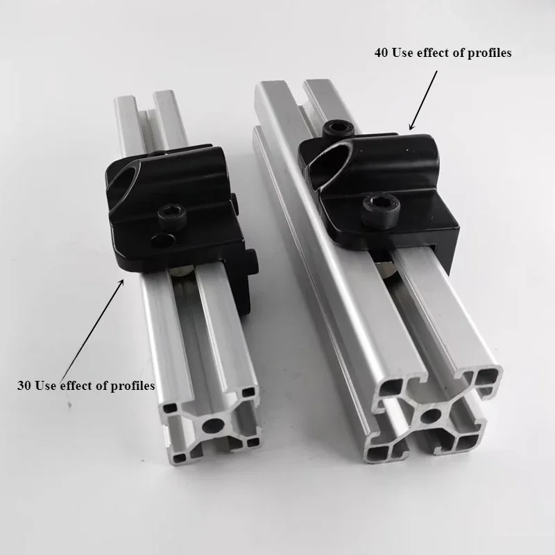 1pcs 3030/4040 Universal Wheel Fixture with Foot Connector, Connecting Block