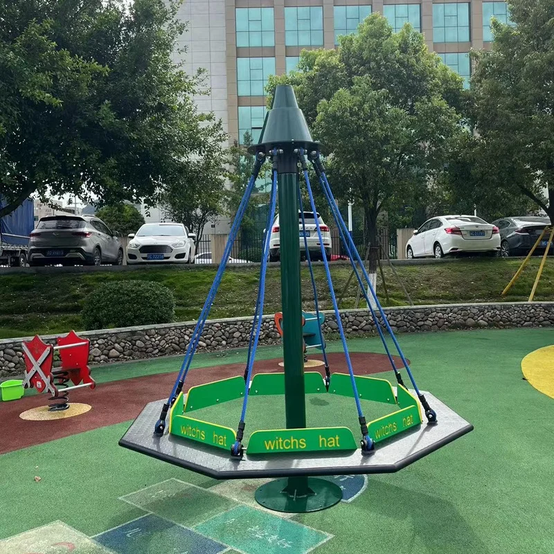 High Quality Outdoor Children's Climbing Net Powerless Carousel Rope Game Mountaineering Cone Stand Outdoor Playground Equipment