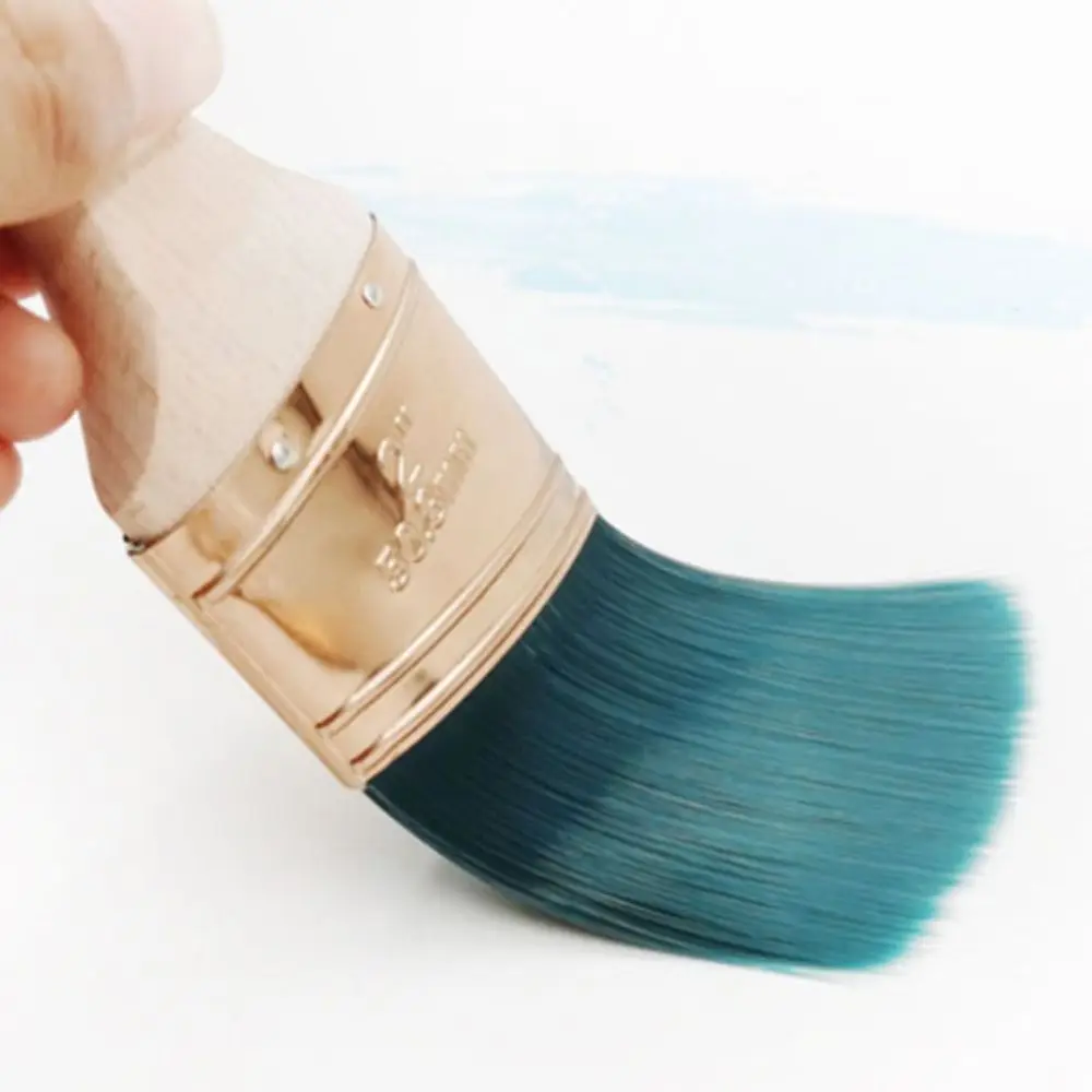 2 Inch Paint Brush Uniform Application Fewer Brush Marks Soft Bristle Brush Comfortable Handle Chemical Fiber