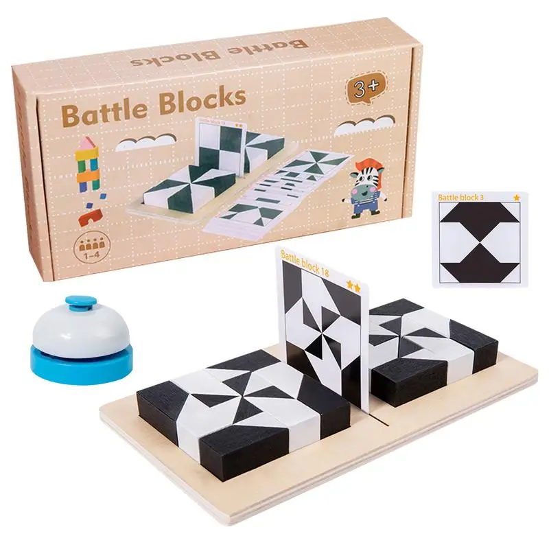 Puzzle Block Toy Preschool Learning Sensory Building Toy Brain Teaser Wooden Puzzle Toys For Kids Skill Development Learning Toy