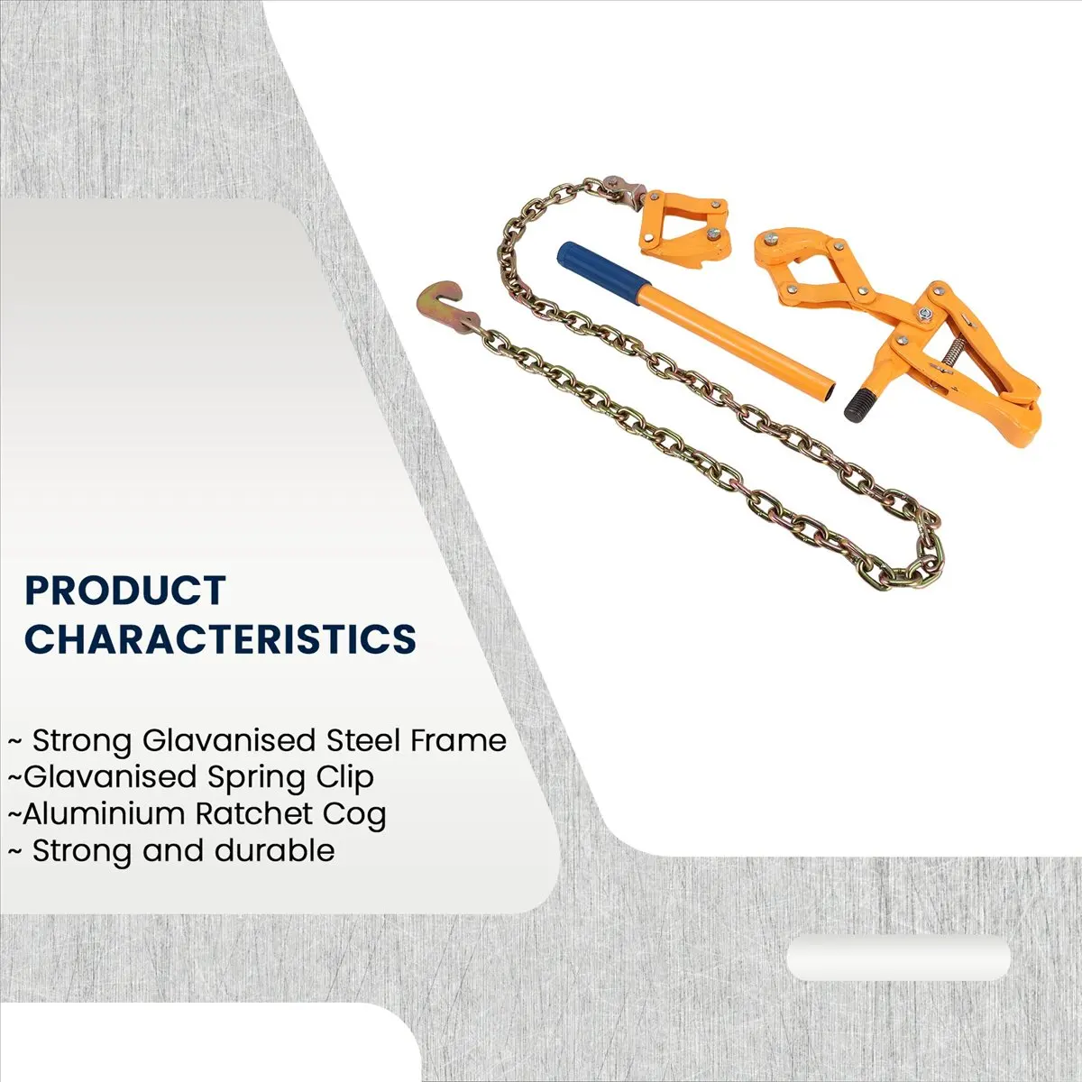 11▮▷ Chain Strainer Fence Repair Compact Tool,Barbed Wire Tightener 47.25 Inch Chain Capacity 2200Lbs Barbed Wire Stretcher
