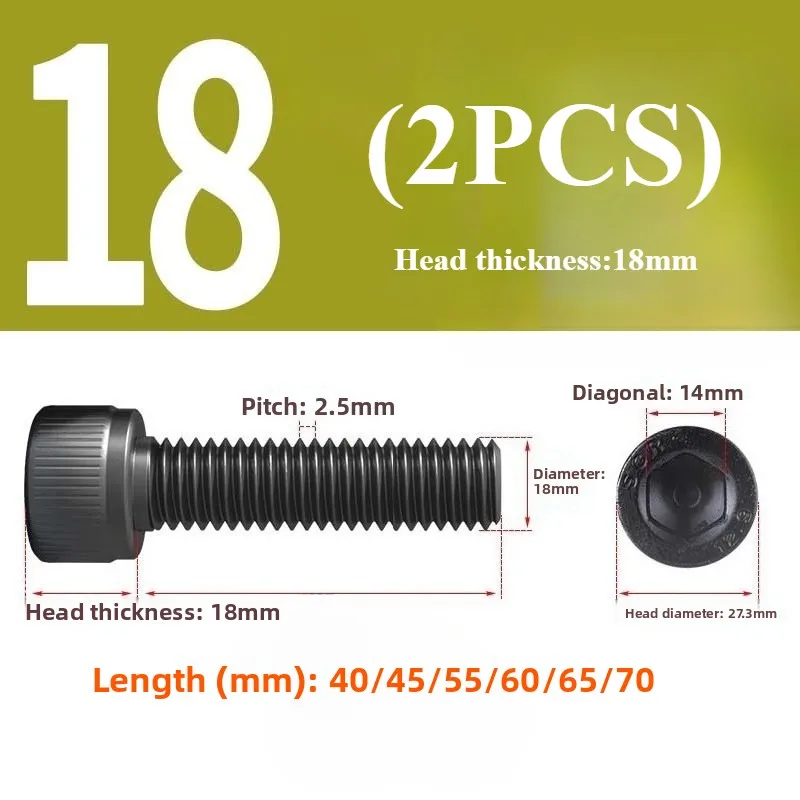 Tornillo con cabeza hueca hexagonal industrial Acero de aleación tratado termicamente de grado 12,9 para proyectos de construcción y ingeniería M14 M16 M18 M20