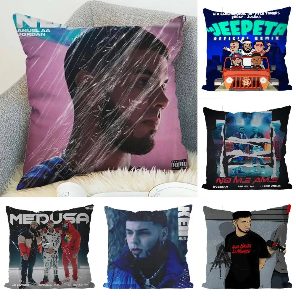 

Anuel Aa Pillow Case Luxury Double-sided For Car Pillows 45x45 Cushions Cover Home And Decoration Sofa Pillowcase 50x50