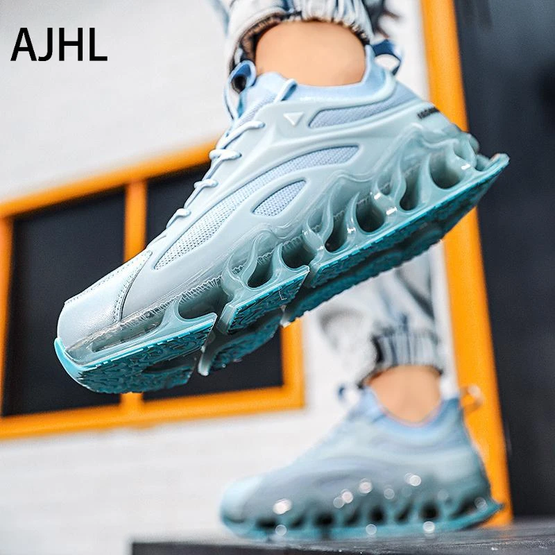 

AJHL Breathable Woven Mesh Running Shoes Outdoor Shock-absorbing Sports Shoes Fashionable And Lightweight Blade Running Shoes